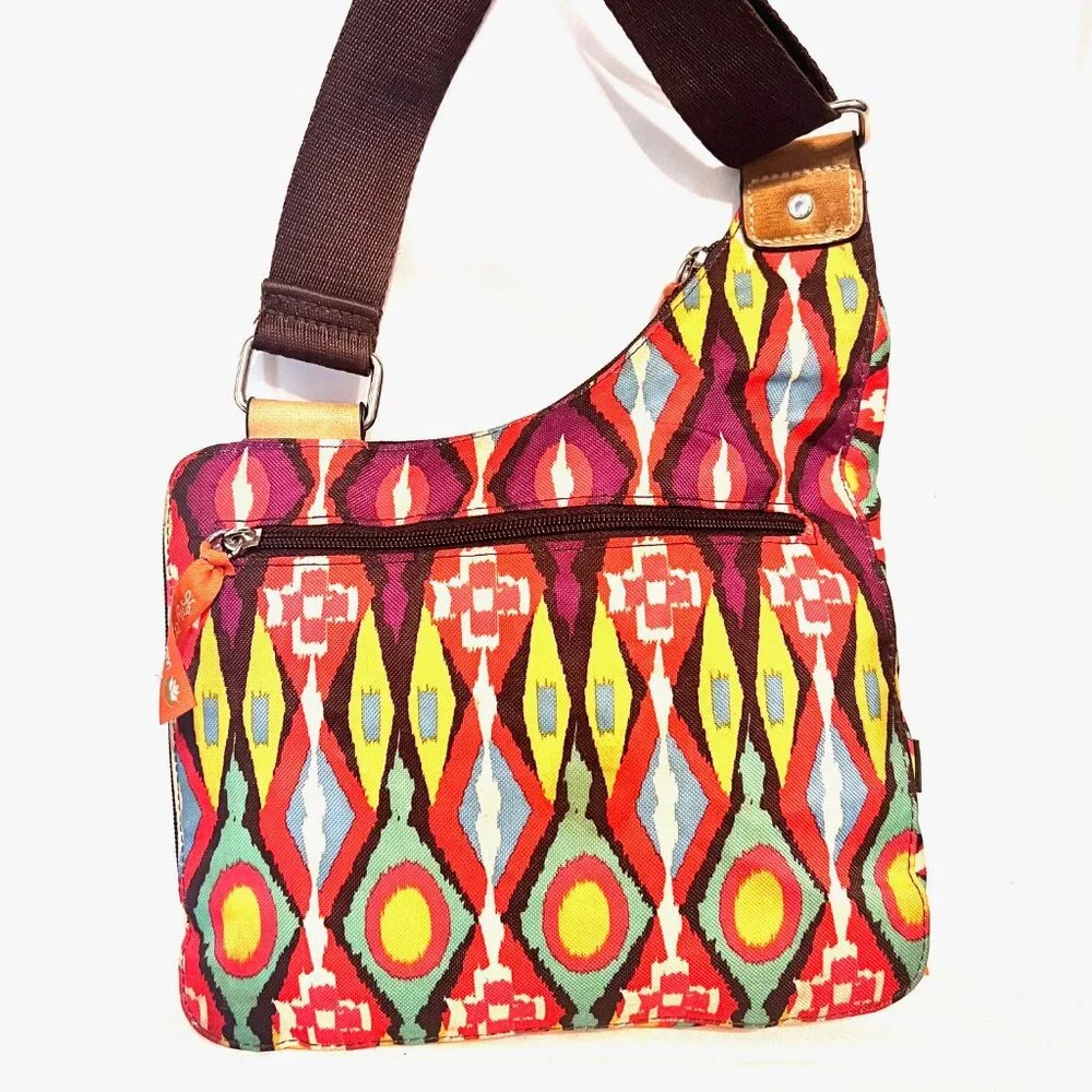 Lilly Bloom-Multi Color Lightweight Crossbody Purse/Bag-Adjustable Strap-Travel - Picture 10 of 16
